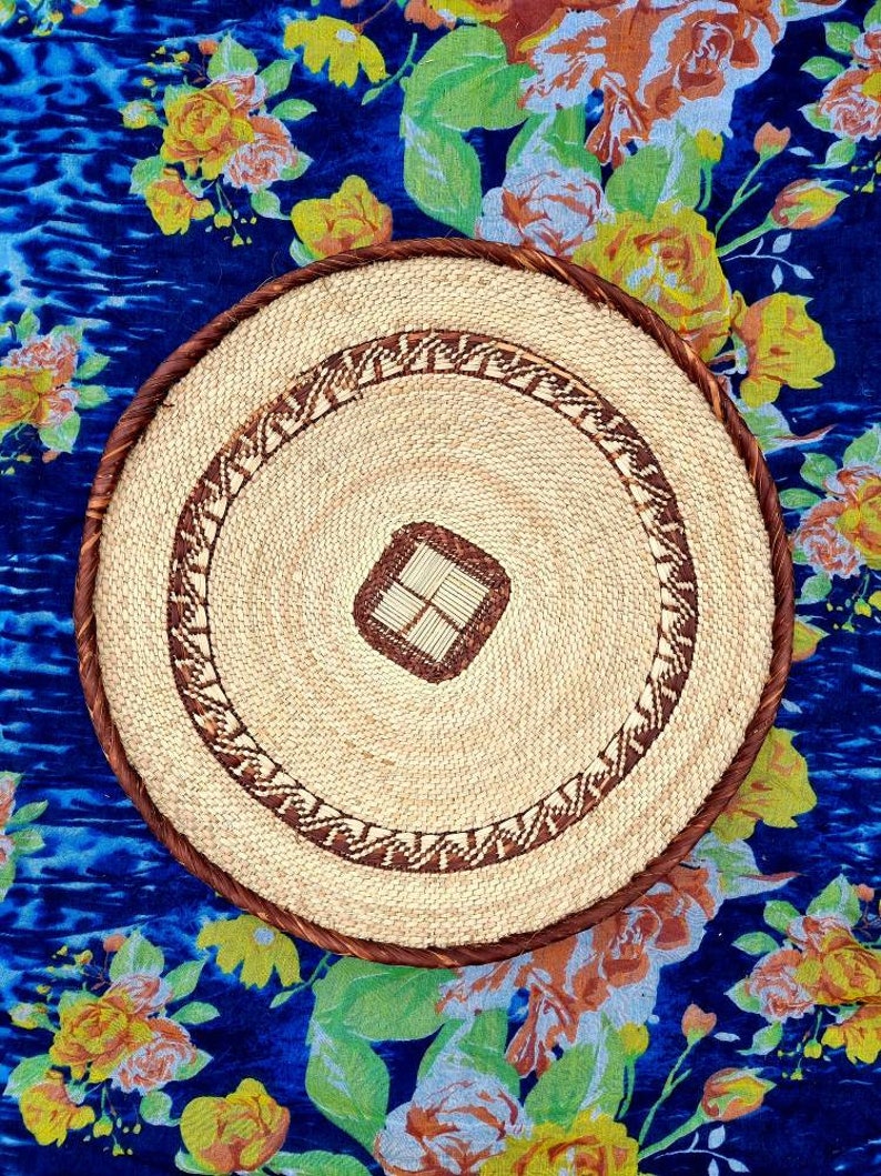 African Binga Basket Set of 5 | Woven Wall Basket Set