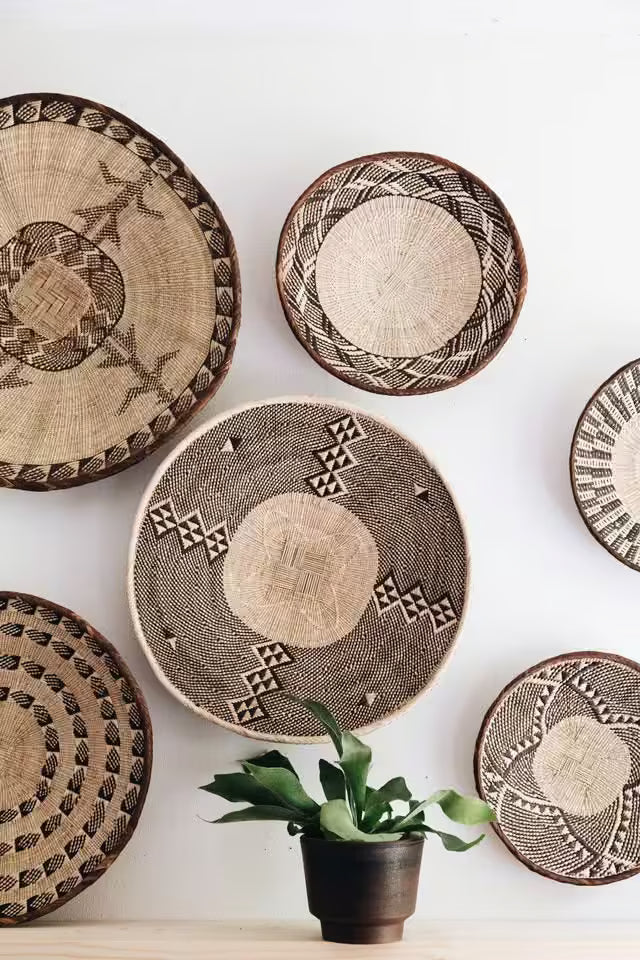 Woven African Wall Baskets