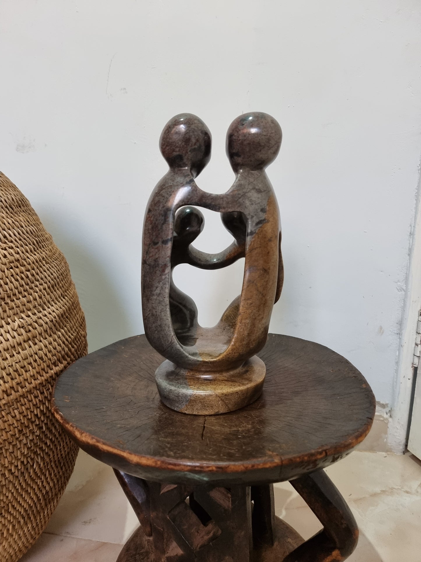 Family of Four Sculpture | African Stone Sculpture | Shona Stone Sculpture
