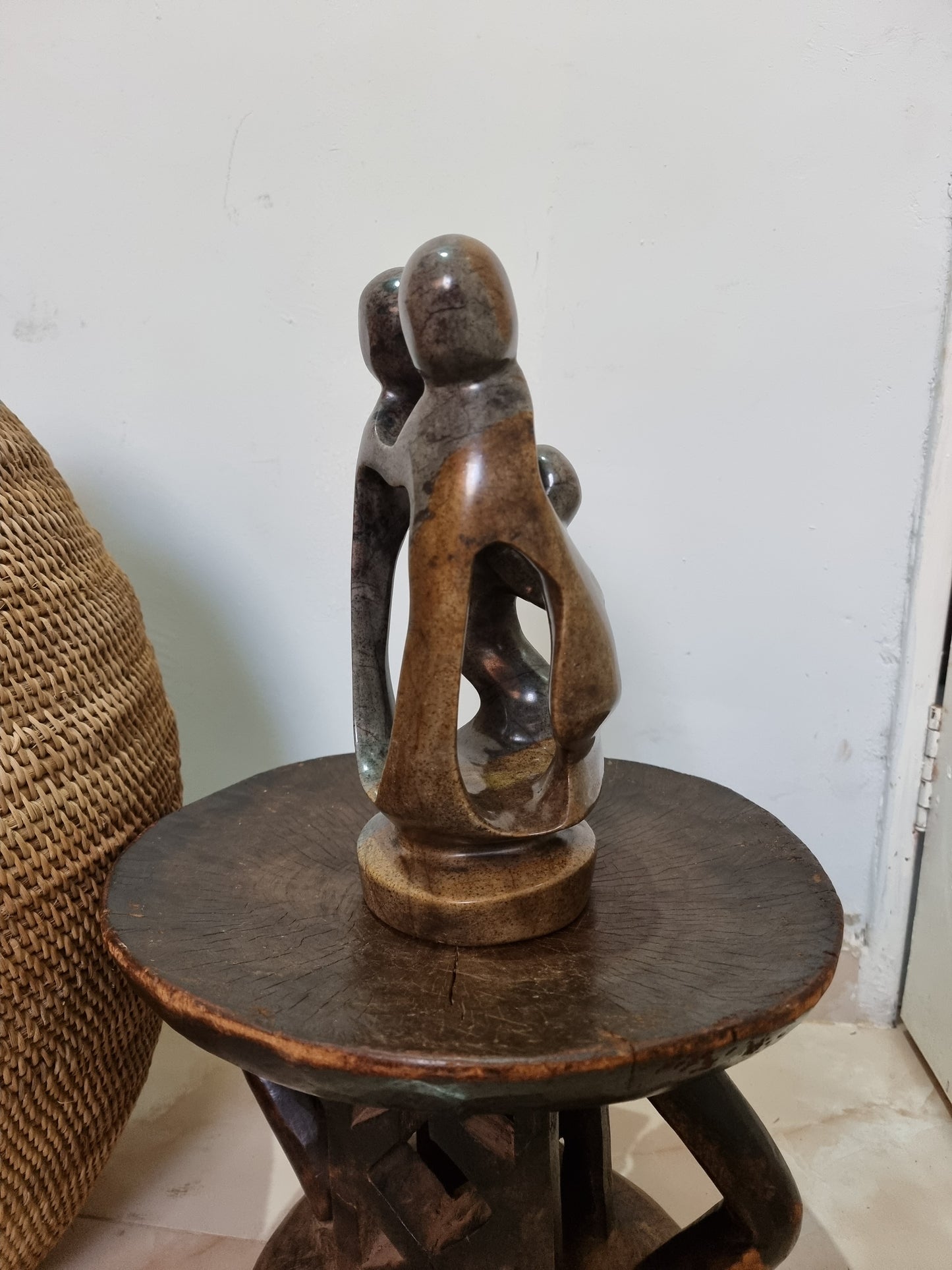 Family of Four Sculpture | African Stone Sculpture | Shona Stone Sculpture