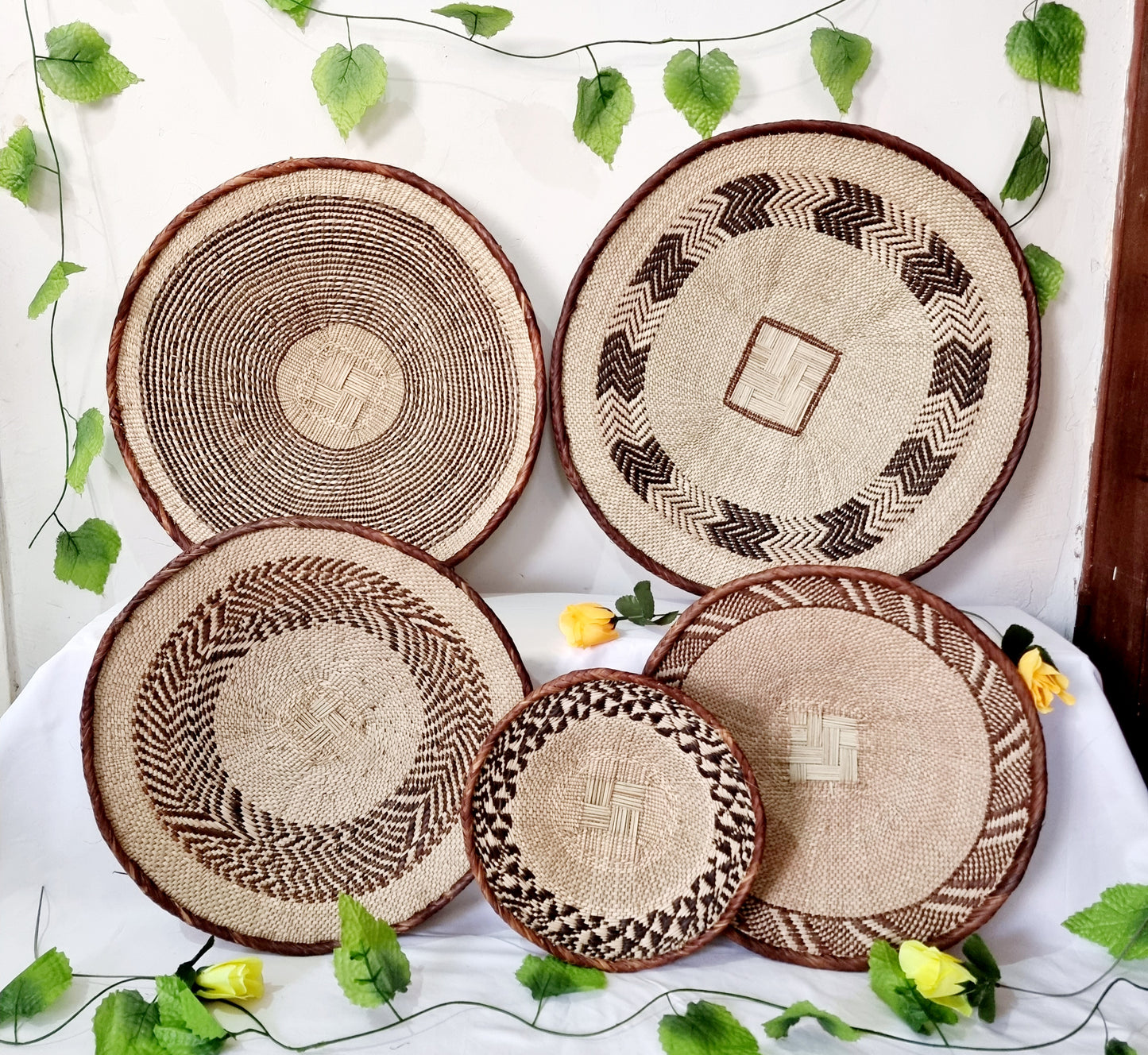 Binga Basket and Rwanda basket set of 5