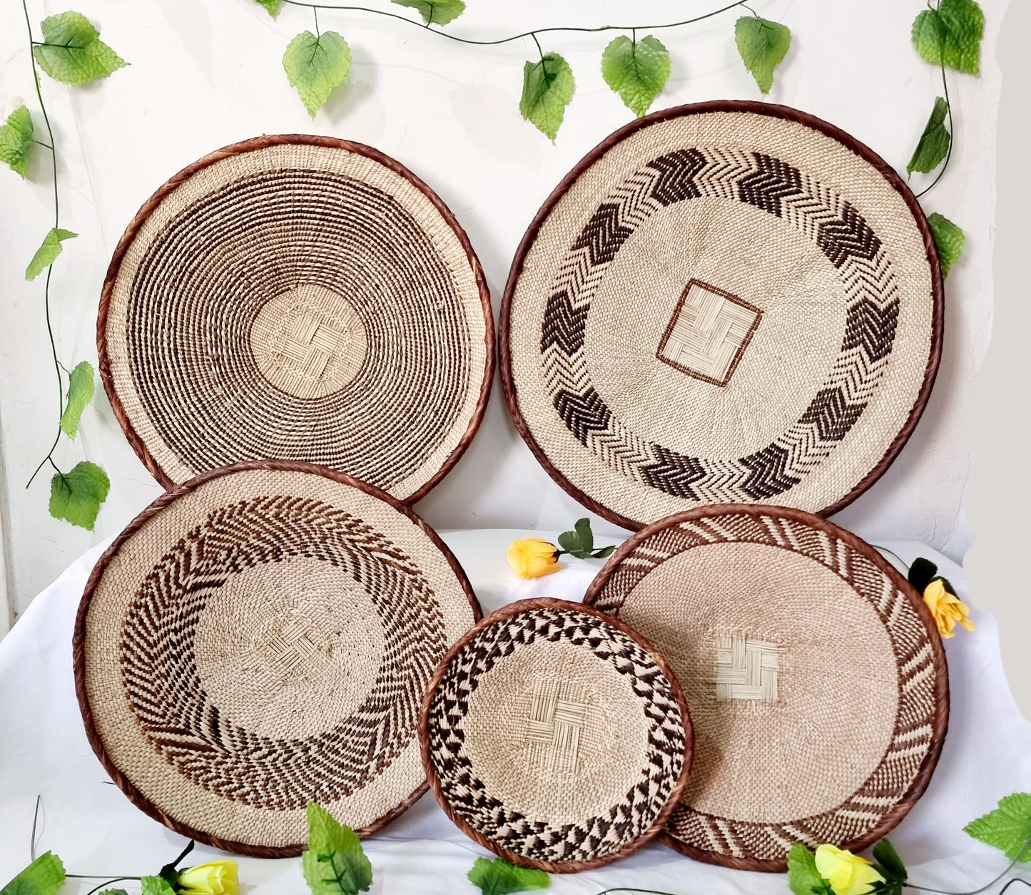 Binga Basket and Rwanda basket set of 5