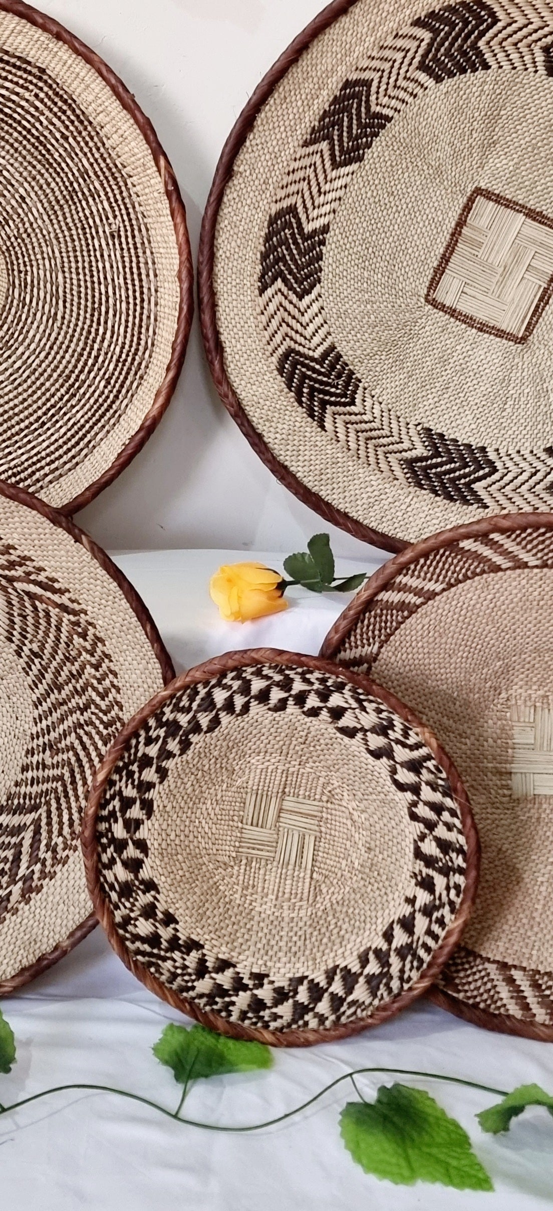 Binga Basket and Rwanda basket set of 5