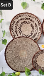 Load image into Gallery viewer, Lovely set of 5 Tonga Baskets for African Wall Decor
