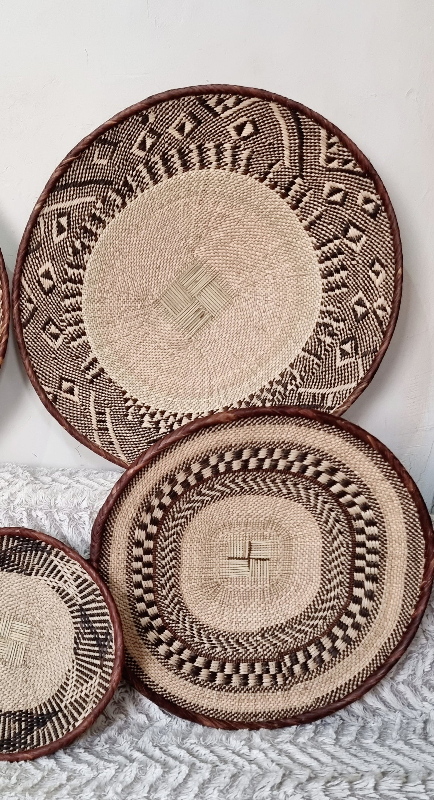 Woven Basket Set of 5, Perfect African Basket Set