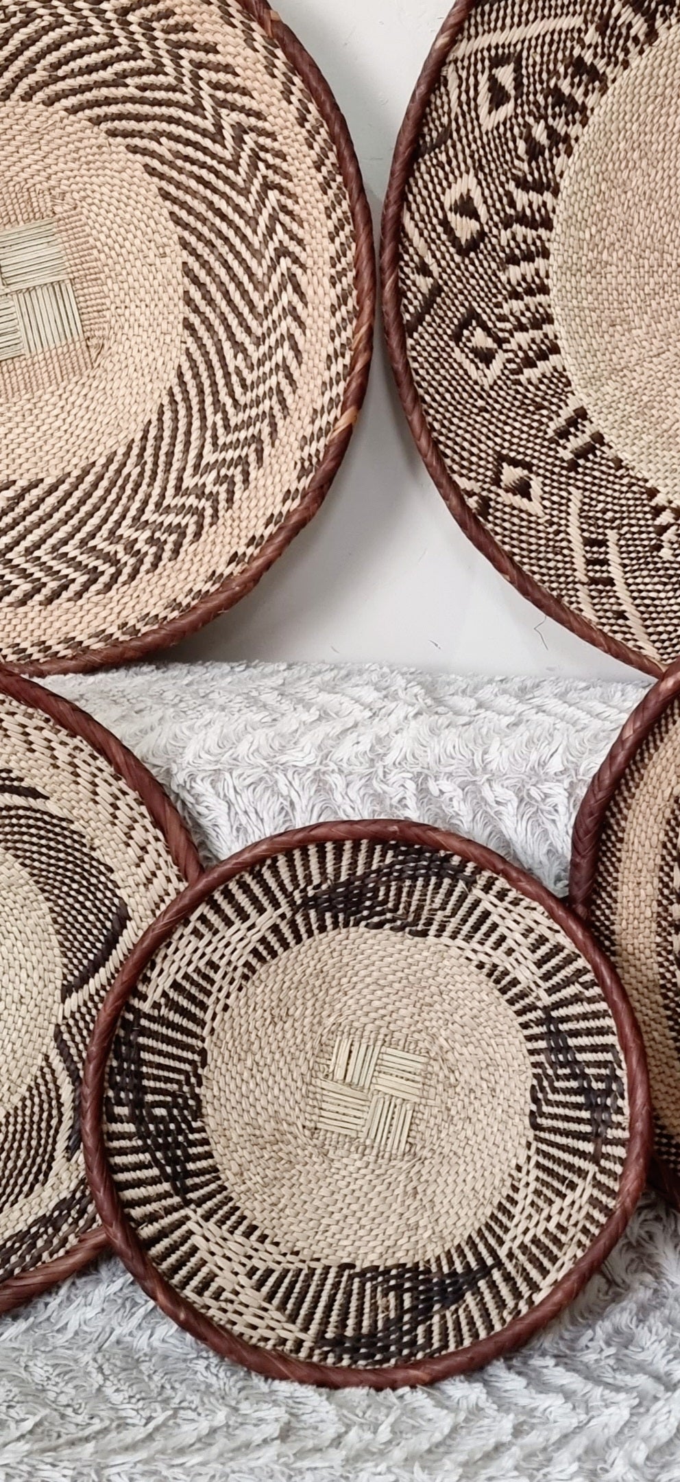 Woven Basket Set of 5, Perfect African Basket Set