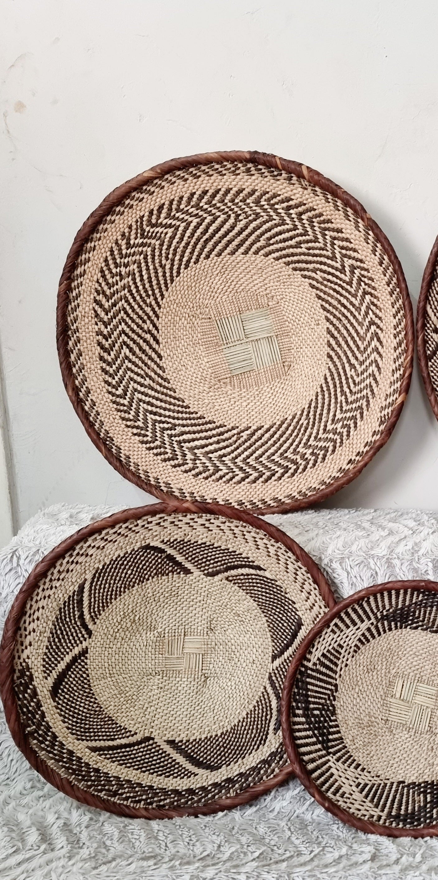 Woven Basket Set of 5, Perfect African Basket Set