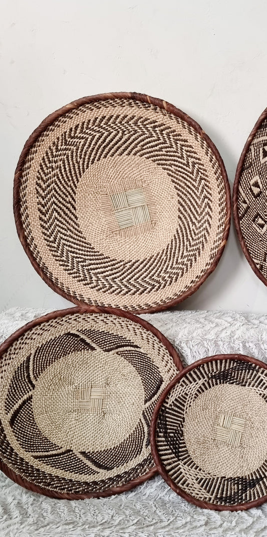 Woven Basket Set of 5, Perfect African Basket Set