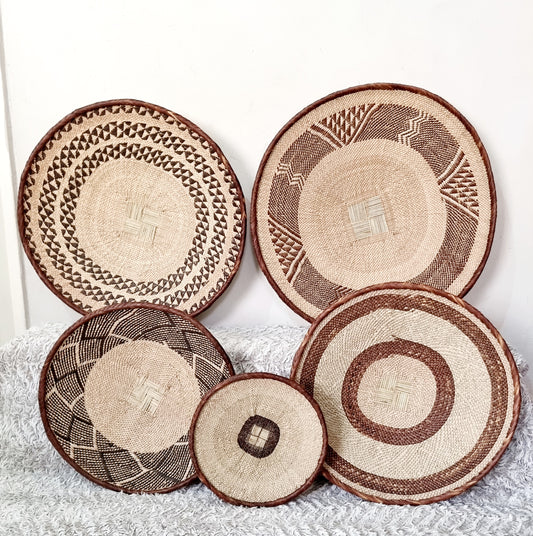 Binga Basket Set for Wall Decor, Perfect African Basket Set
