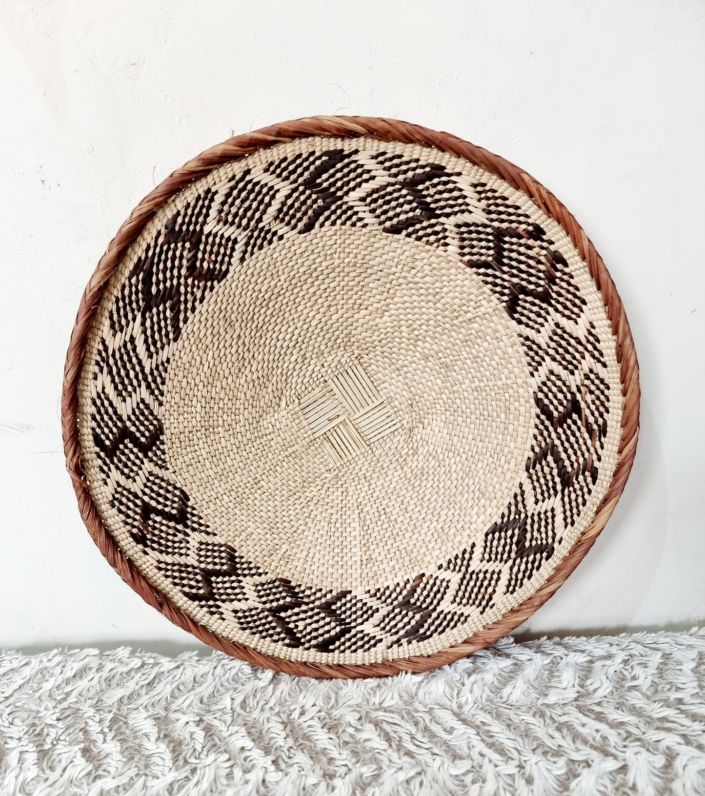 Wicker Round Bowl, African Basket Set of 5