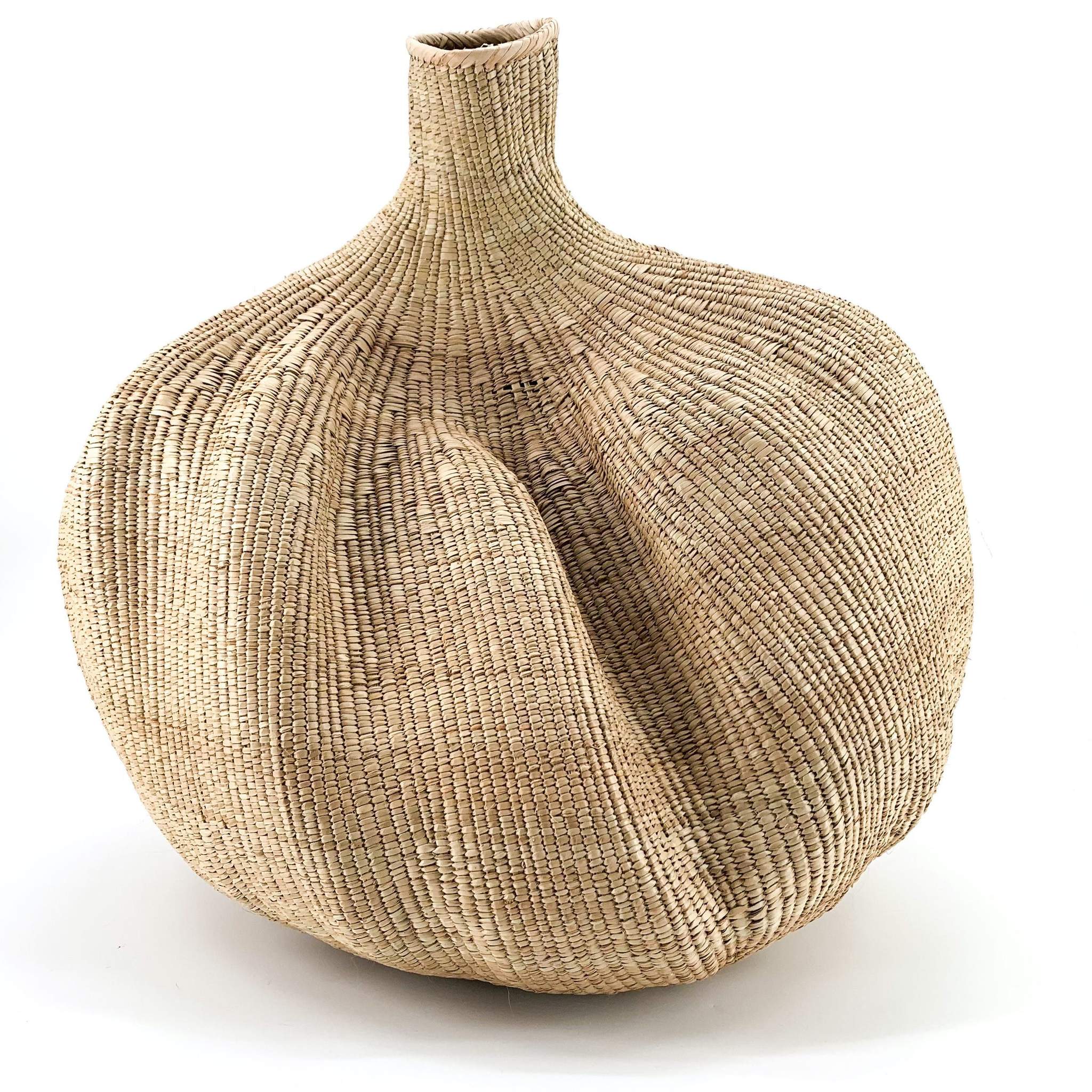 55cm Woven Vase | Bolga Gourd | Garlic Gourd Basket | Bulawayo Gourd
