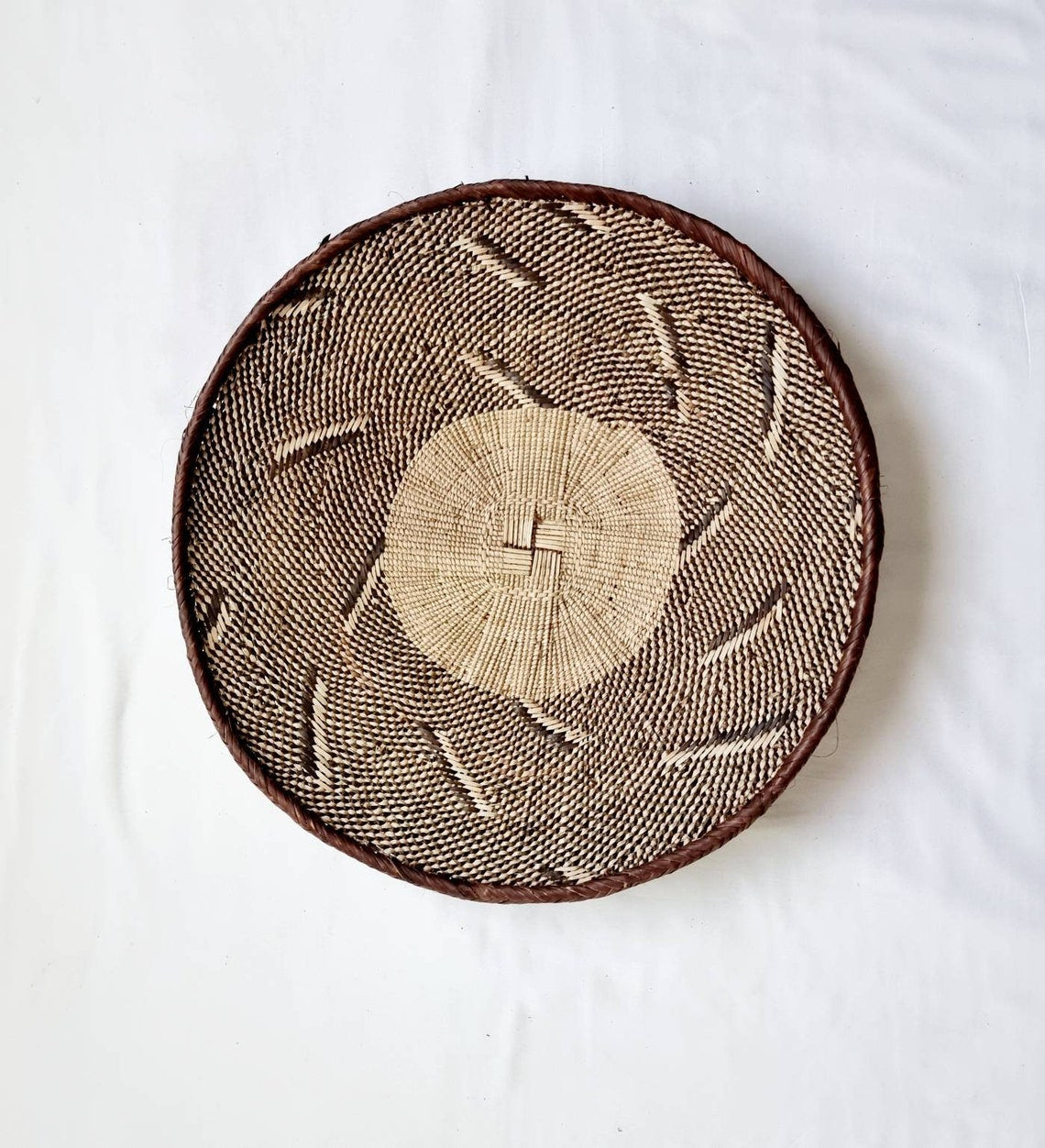 African Wall Basket Set of 5 | Woven Basket
