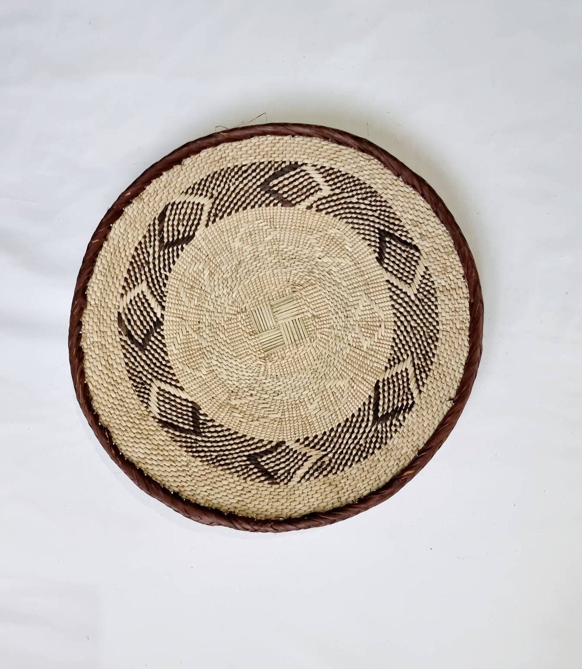 African Wall Basket Set of 5 | Woven Basket