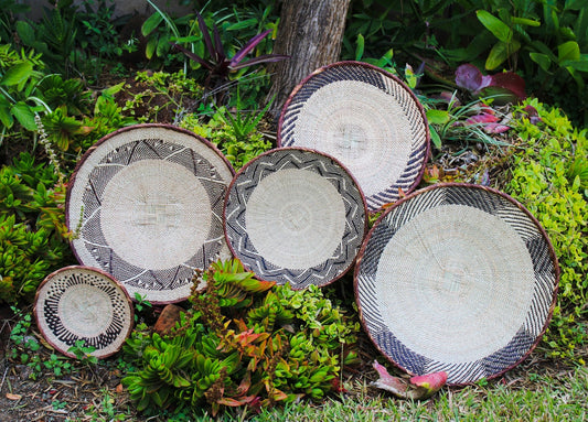 Handwoven Binga Wall Basket – African Wall Decor for Boho Homes