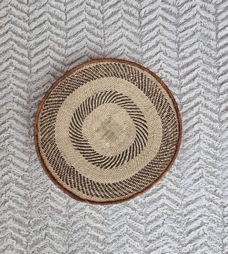 Binga Baskets African Wall Basket Set of 5 | Woven Basket