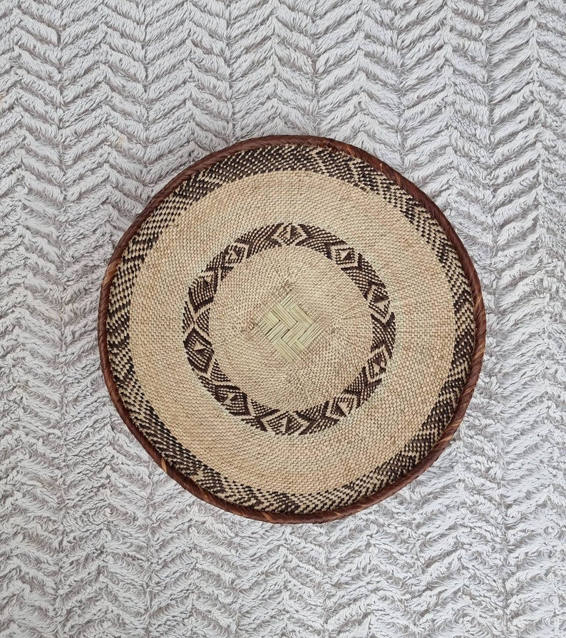 Binga Baskets African Wall Basket Set of 5 | Woven Basket