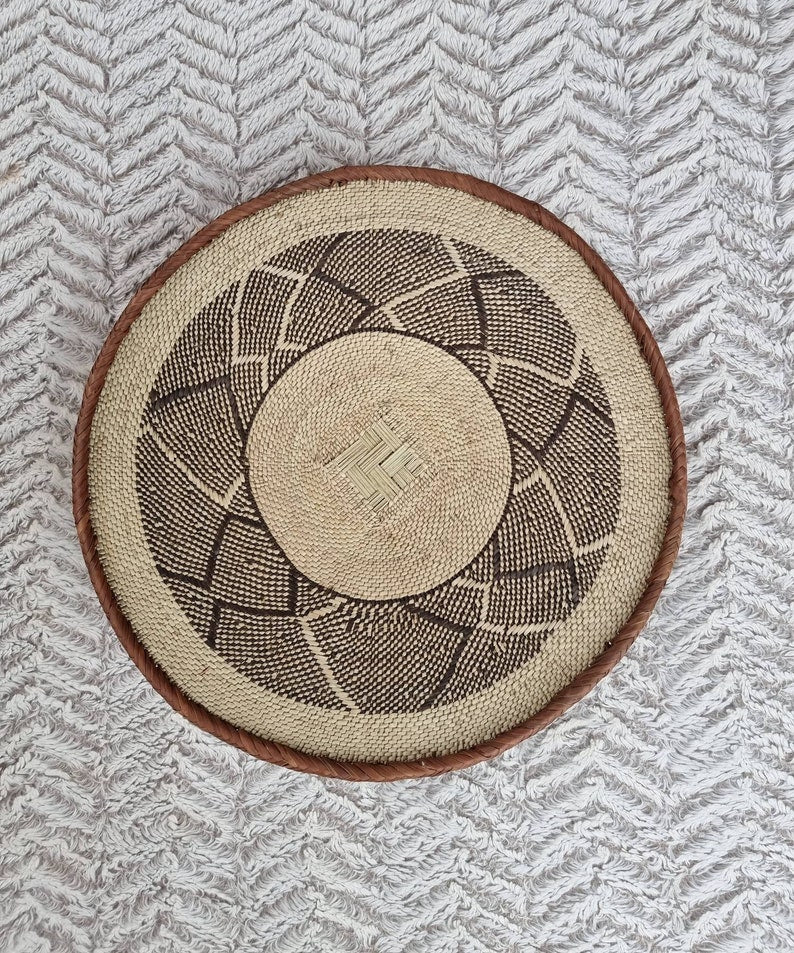 Binga Baskets African Wall Basket Set of 5 | Woven Basket