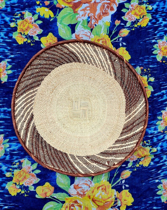 African Binga Basket Set of 5 | Woven Wall Basket Set