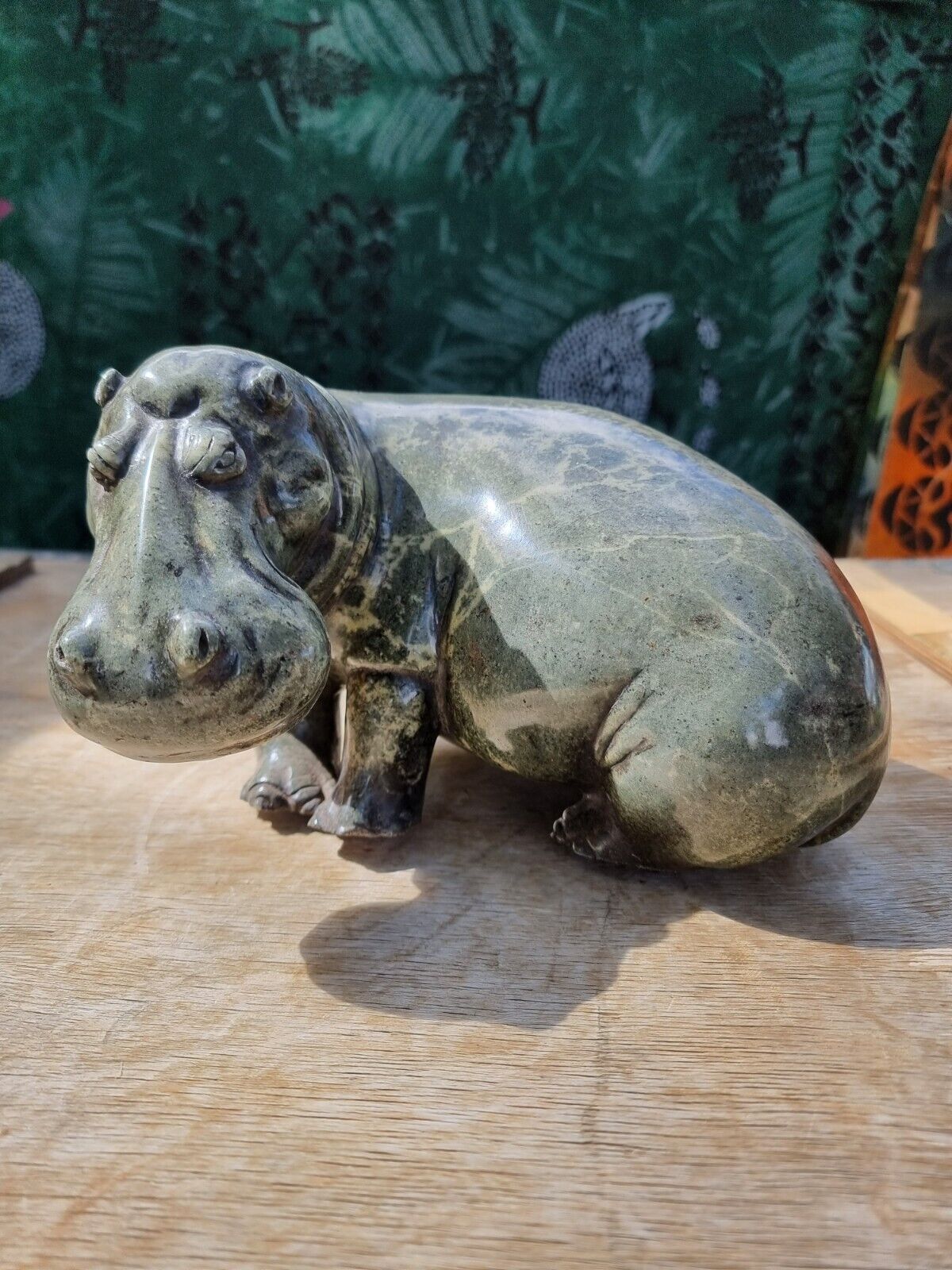 Garden Sculpture & Statue, Large Abstract Hippo Safari Animal Outdoor Yard Art