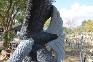 90" Majestic American Bald Eagle Garden Sculpture & Statue Stone Art Yard Décor