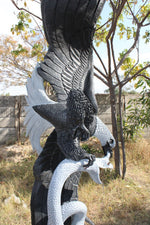 Load image into Gallery viewer, 90&quot; Majestic American Bald Eagle Garden Sculpture &amp; Statue Stone Art Yard Décor
