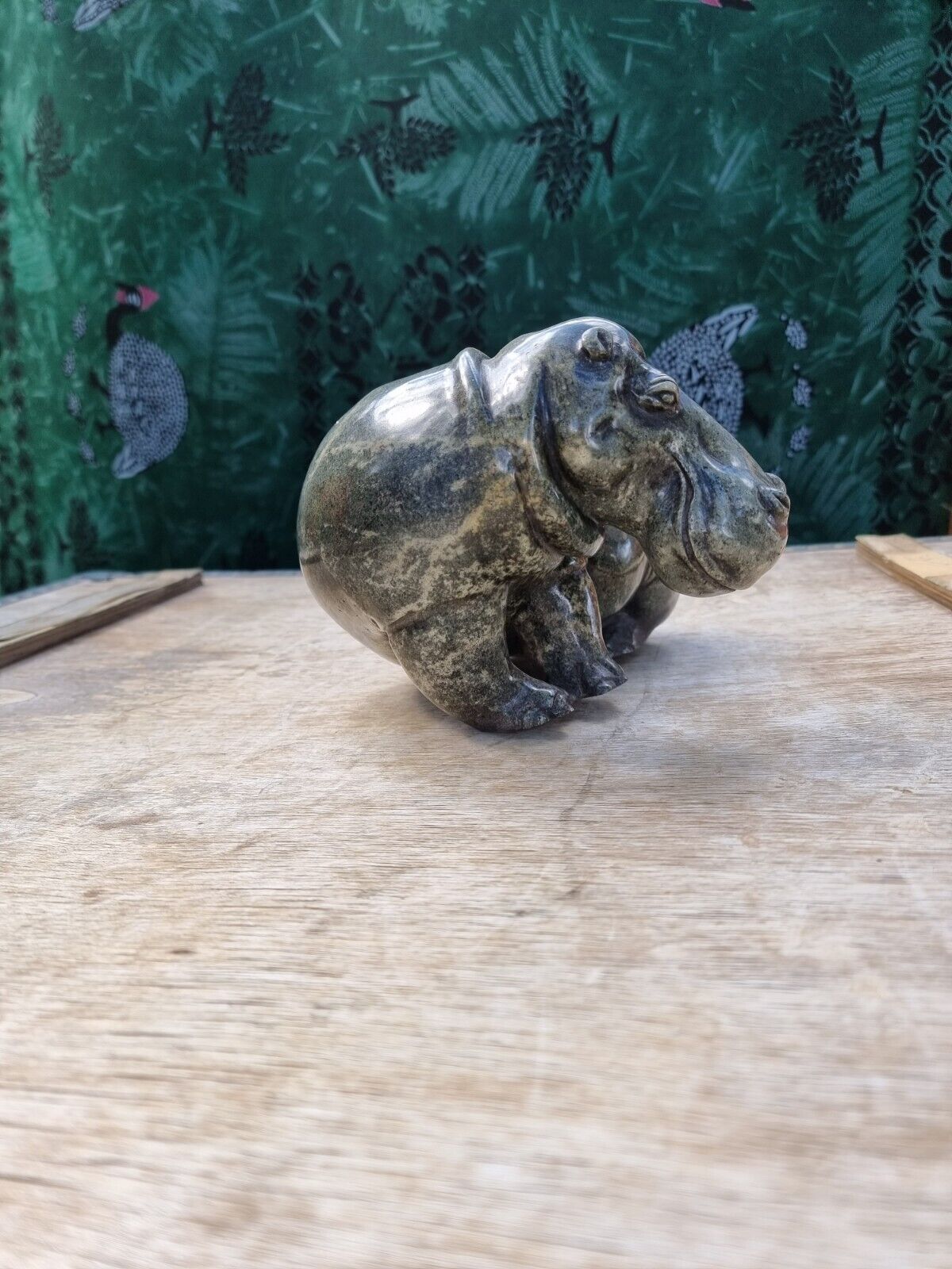 Garden Sculpture & Statue, Large Abstract Hippo Safari Animal Outdoor Yard Art