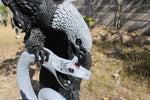 Load image into Gallery viewer, 90&quot; Majestic American Bald Eagle Garden Sculpture &amp; Statue Stone Art Yard Décor
